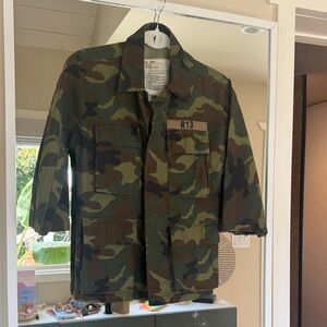 R13 Camo Tailored Military Jacket – Designer Statement Piece